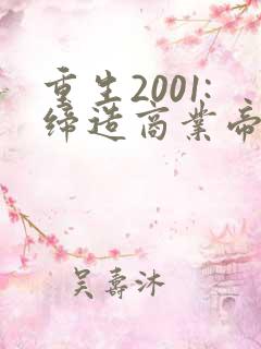 重生2001:缔造商业帝国