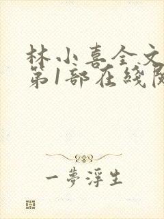 林小喜全文阅读第1部在线阅读
