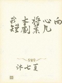 我本将心向明月短剧叶凡
