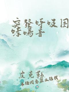 突发呼吸困难和哮鸣音