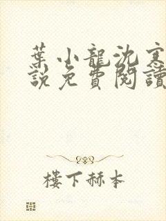 叶小龙沈寒溪小说免费阅读全文无弹窗