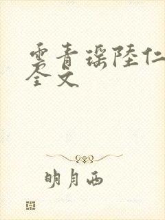 云青瑶陆仁阅读全文