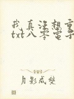 我真没想重生啊txt八零电子书