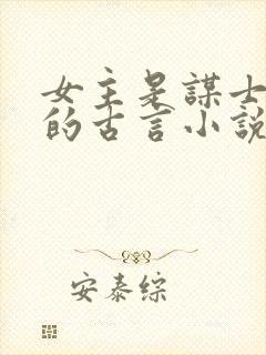 女主是谋士军师的古言小说