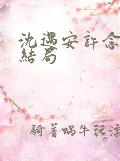 沈遇安许念原著结局
