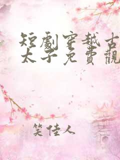 短剧穿越古代当太子免费观看