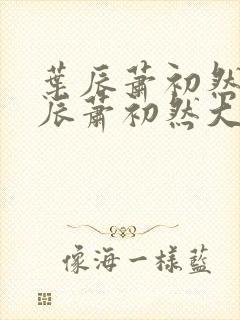叶辰萧初然 叶辰萧初然大结局