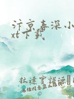 汴京春深小说txt下载