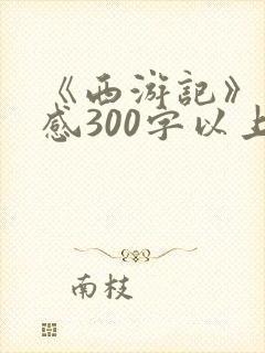 《西游记》读后感300字以上