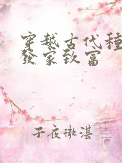 穿越古代种田文发家致富
