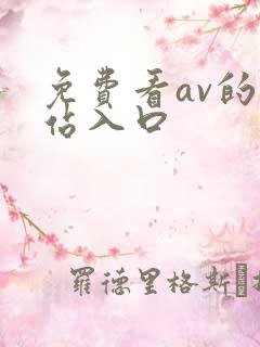 免费看av的网站入口