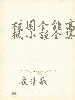 校园全能高手季枫小说全集完整版txt