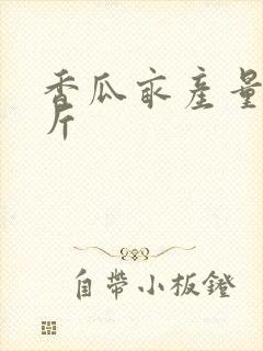 香瓜亩产量多少斤