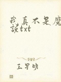 我真不是魔神小说txt