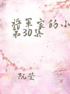 将军家的小娘子第30集