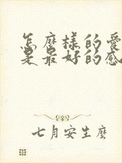 怎么样的爱情才是最好的感情