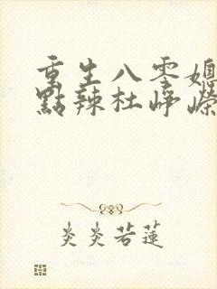 重生八零媳妇有点辣杜峥嵘