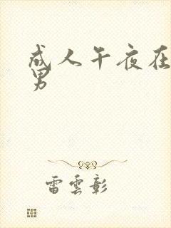 成人午夜在线男男