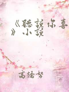 《听说你喜欢我》小说