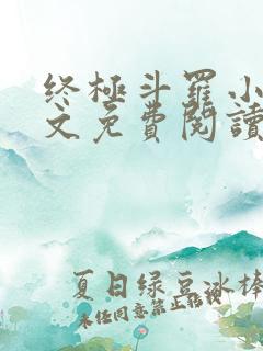 终极斗罗小说全文免费阅读无弹窗
