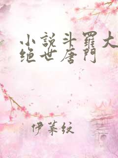 小说斗罗大陆2绝世唐门