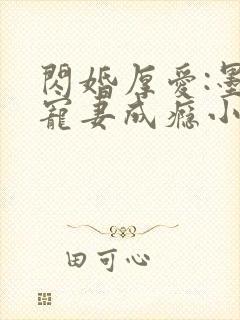 闪婚厚爱:墨少宠妻成瘾小说