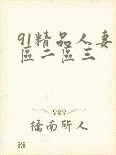 91精品人妻一区二区三