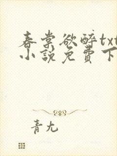春棠欲醉txt小说免费下载