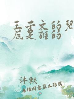 王子文的儿子到底是谁的