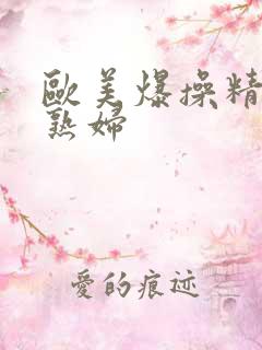 欧美爆操精品老熟妇