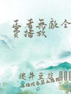 正者无敌全集免费播放