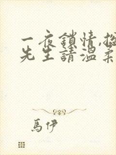 一夜锁情,总裁先生请温柔 锦上添香