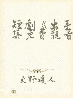 短剧《出手》全集免费观看