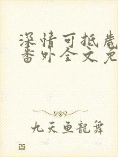 深情可抵岁月长番外全文免费阅读