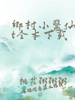 乡村小医仙txt全本下载