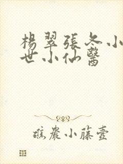 杨翠张冬小说绝世小仙医
