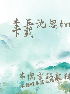 李兵沈思txt下载