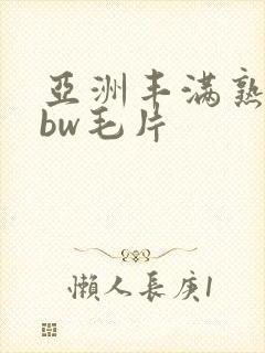 亚洲丰满熟妇bbw毛片