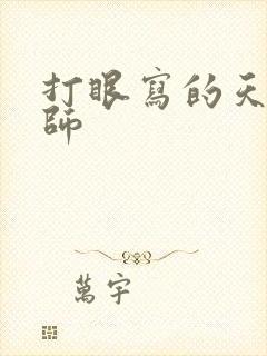 打眼写的天才相师