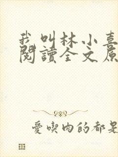 我叫林小喜全文阅读全文原文内容