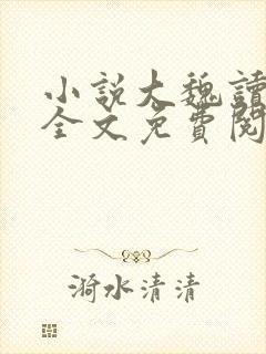 小说大魏读书人全文免费阅读免费