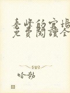 秦峰的官场小说免费阅读全文