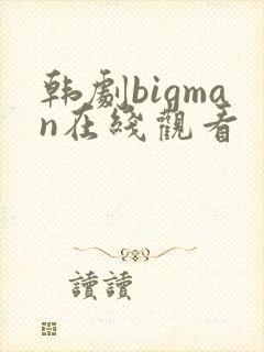 韩剧bigman在线观看