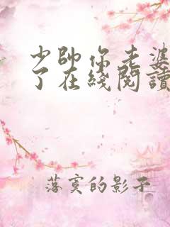 少帅你老婆又跑了在线阅读全文