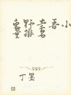 东野圭吾小说销量排名
