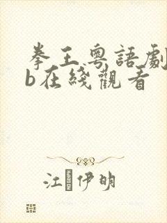 拳王粤语剧tvb在线观看