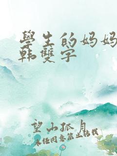 学生的妈妈7中韩双字
