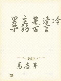 男主是清冷贵公子的古言