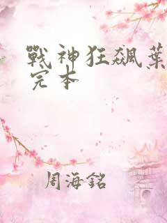 战神狂飙叶无缺完本