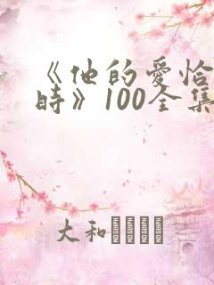 《他的爱恰逢其时》100全集